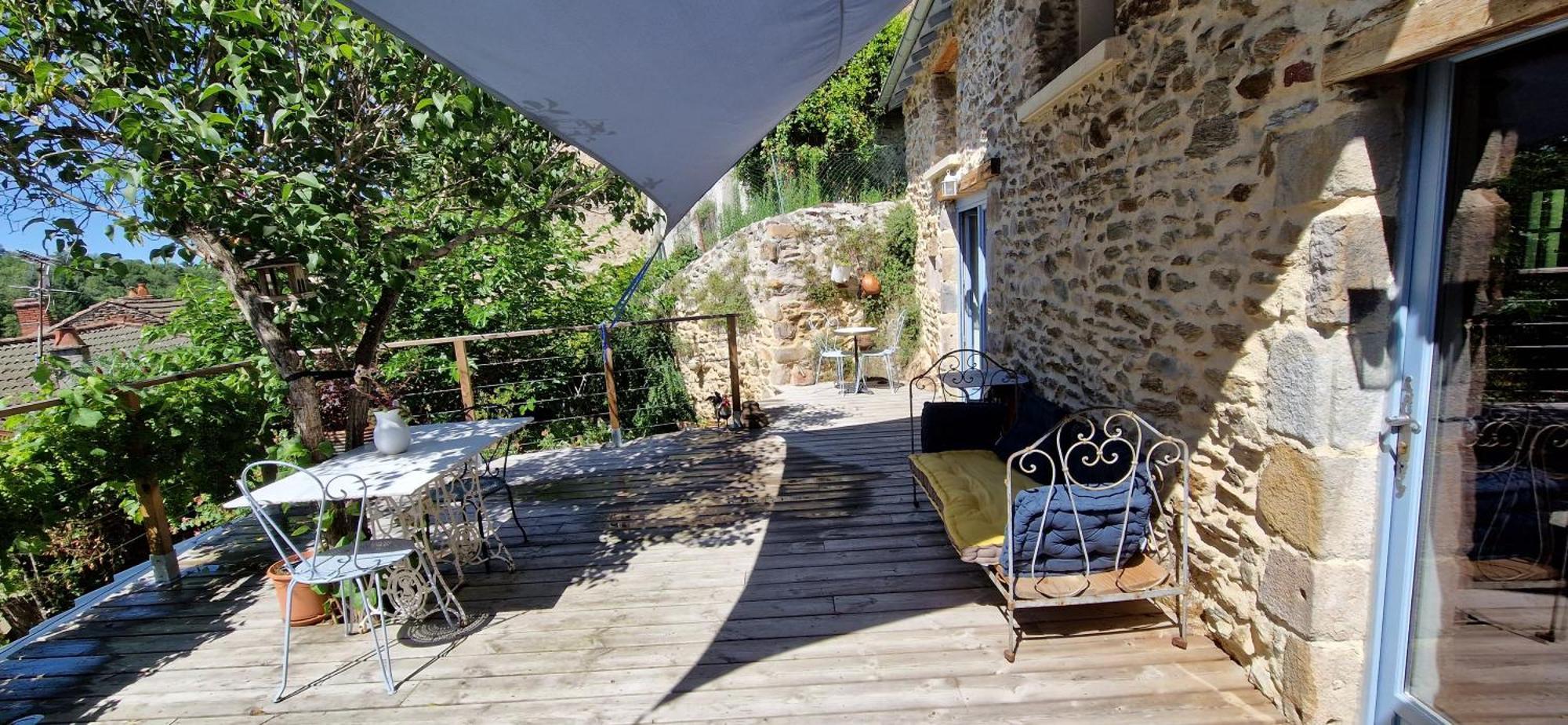 La Maison Du Vigneron Auzon Eksteriør billede